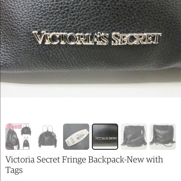 75%OFF** NWOT Victoria’s Secret Fringe Backpack’+ Freebie. **BEACH BAG** - Picture 3 of 12